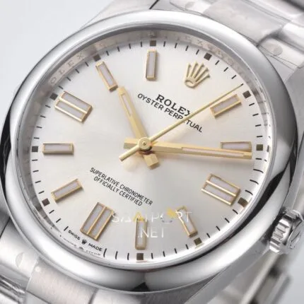 Rolex Oyster Perpetual 41mm Silver Dial 124300 Super Clone Eta