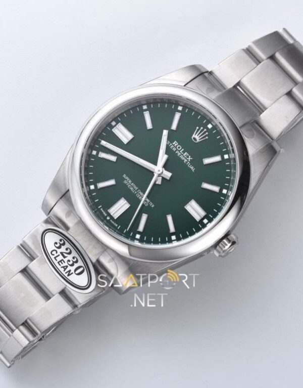 Rolex Oyster Perpetual 41mm Yeşil Kadran 124300 Super Clone Eta (4)
