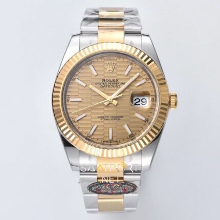 Rolex Datejust Champagne MOTIF Dial 126333 Super Clone Eta clean