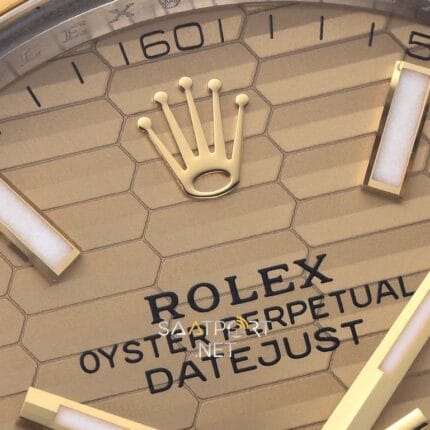 Rolex Datejust Champagne MOTIF Dial 126333 Super Clone Eta clean (4)