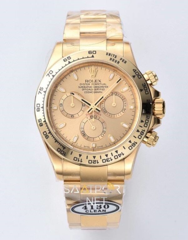 Rolex Daytona Full Gold Kadran 116518LN Super Clone Eta Clean
