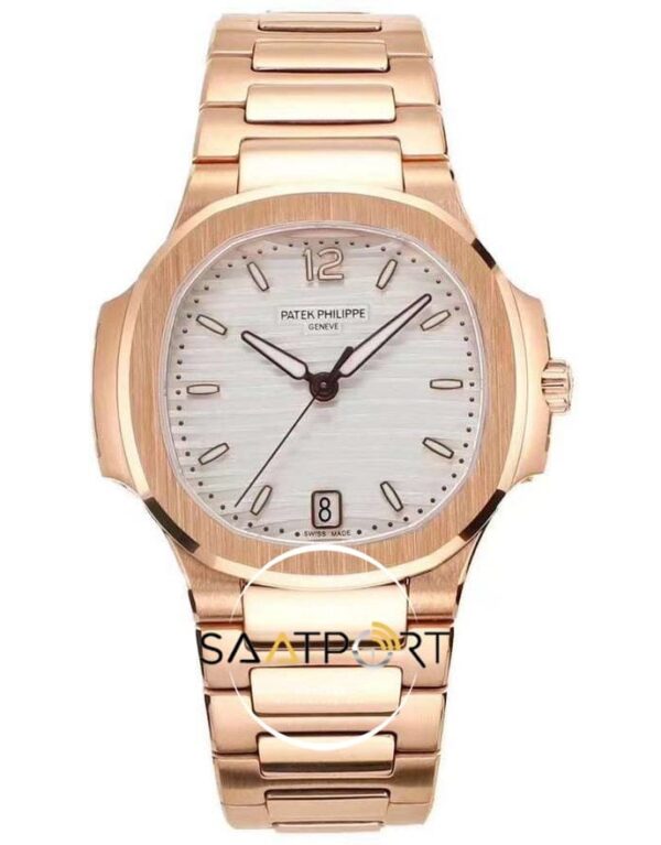 Patek Philippe Nautilus 7118 Beyaz Kadran 35mm Rose Kasa Eta