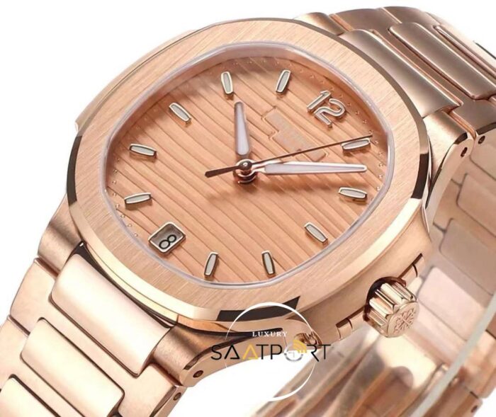 Patek Philippe Nautilus 7118 Pembe Kadran 35mm Rose Kasa Eta