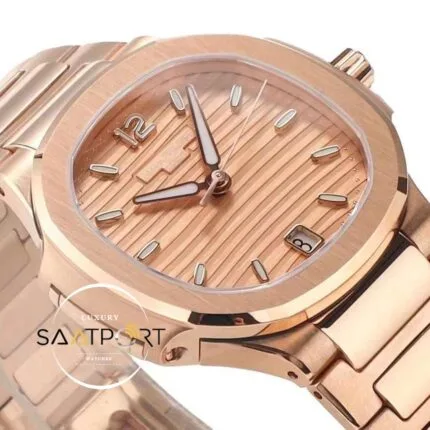 Patek Philippe Nautilus 7118 Pembe Kadran 35mm Rose Kasa Eta