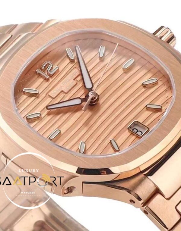 Patek Philippe Nautilus 7118 Pembe Kadran 35mm Rose Kasa Eta