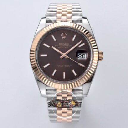 Rolex Datejust 41mm Brown Everose Jübilee 126331 Clean Factory