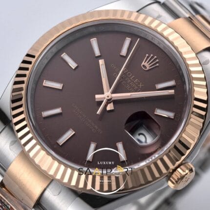 Rolex Datejust 41mm Brown Everose Gold Two-Tone 126331 Clean (2)