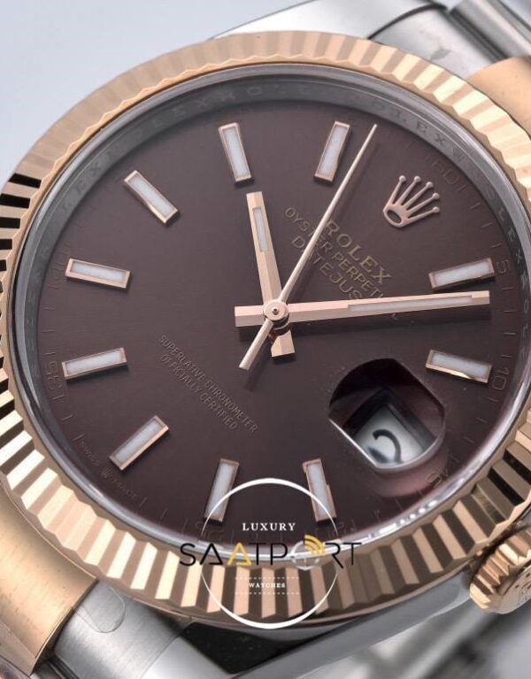 Rolex Datejust 41mm Brown Everose Gold Two-Tone 126331 Clean (2)