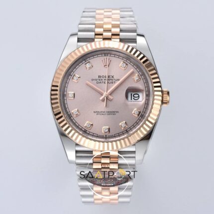 Rolex Datejust 41mm Pink 126331 Super Clon Eta