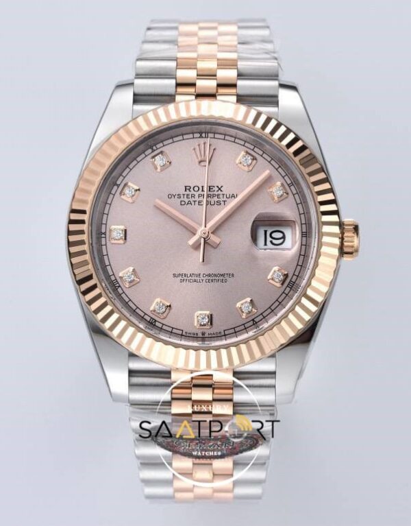 Rolex Datejust 41mm Pink 126331 Super Clon Eta