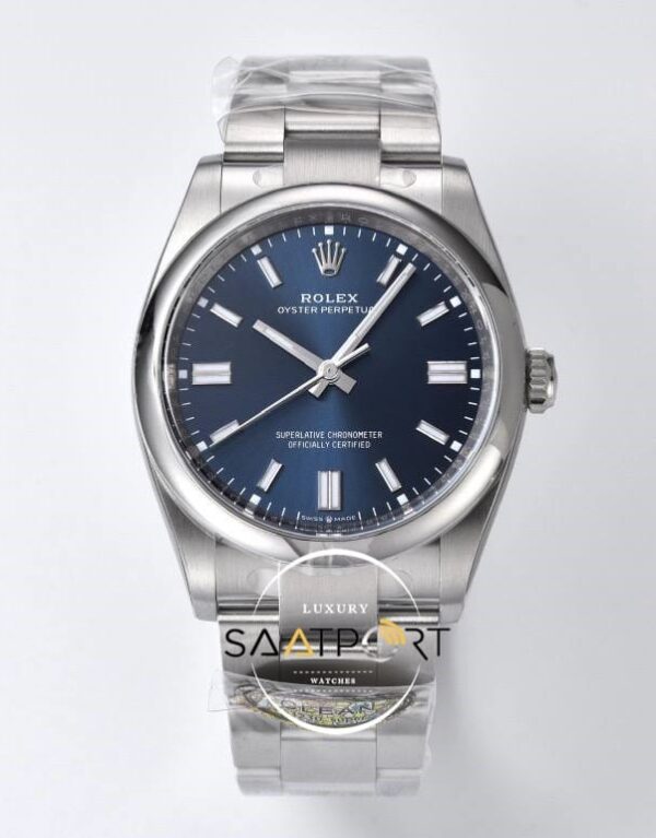 Rolex Oyster Perpetual 41mm Mavi Kadran Super Clone Eta