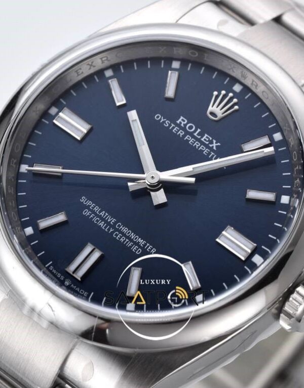 Rolex Oyster Perpetual 41mm Mavi Kadran Super Clone Eta v2 (2)