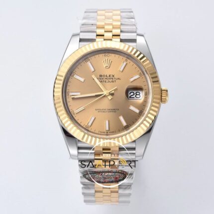 Rolex Datejust 41mm Gold Dial 126333 Super Clone Eta