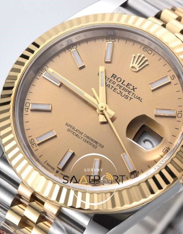 Rolex datejust 41mm Gold Dial 126333 super clone eta (5)