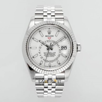 Rolex Sky Dweller 42 mm Beyaz Kadran Jübilee 336934 Super Clone Eta