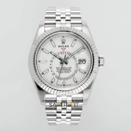 Rolex Sky Dweller 42 mm Beyaz Kadran Jübilee 336934 Super Clone Eta