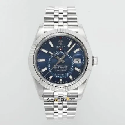Rolex Sky Dweller 42 mm Mavi Kadran Jübile 336934 Super Clone Eta