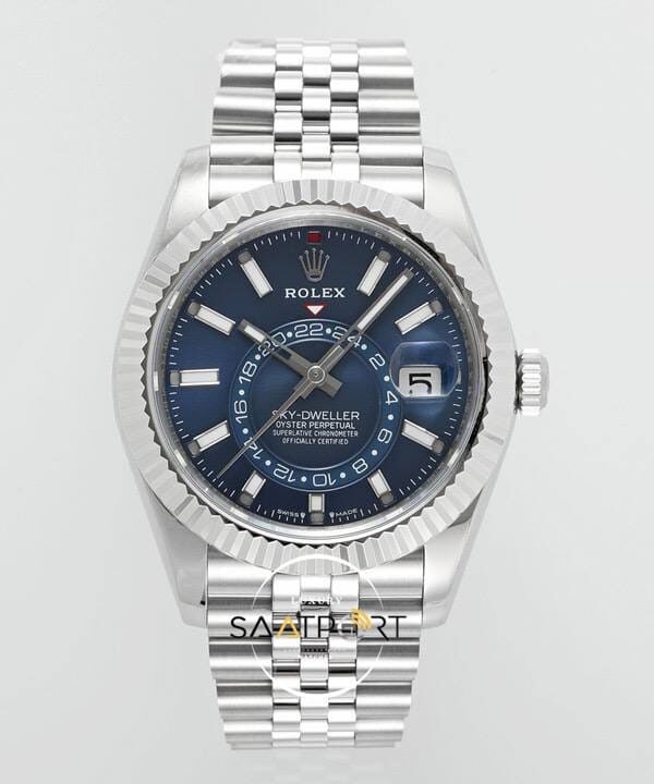 Rolex Sky Dweller 42 mm Mavi Kadran Jübile 336934 Super Clone Eta