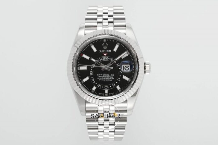 Rolex Sky Dweller 42 mm Siyah Kadran Jübilee 336934 Super Clone Eta