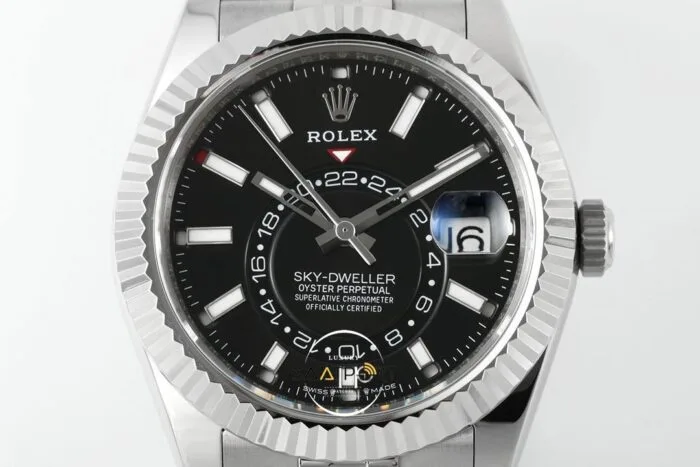 Rolex Sky Dweller 42 mm Siyah Kadran Jübilee 336934 Super Clone Eta (2)