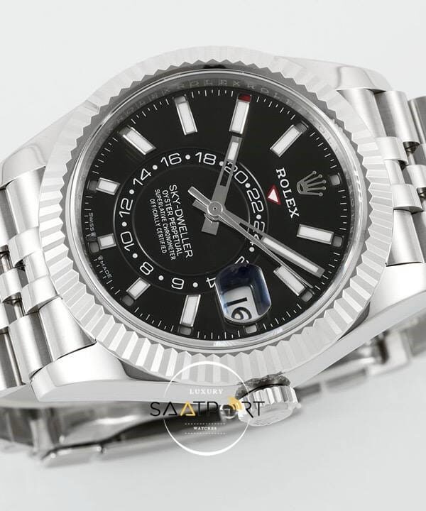 Rolex Sky Dweller 42 mm Siyah Kadran Jübilee 336934 Super Clone Eta (3)
