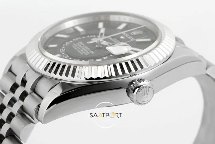 Rolex Sky Dweller 42 mm Siyah Kadran Jübilee 336934 Super Clone Eta (7)