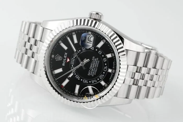 Rolex Sky Dweller 42 mm Siyah Kadran Jübilee 336934 Super Clone Eta (9)