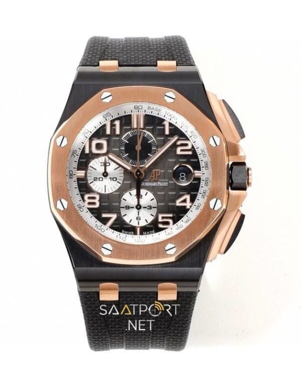 Audemars Piguet Royal Oak Offshore Kronograf Siyah Seramik Super Clone Eta