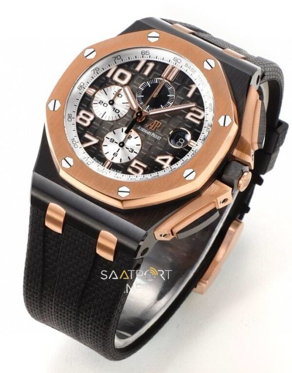 Audemars Piguet Royal Oak Offshore Kronograf Siyah Seramik Super Clone Eta