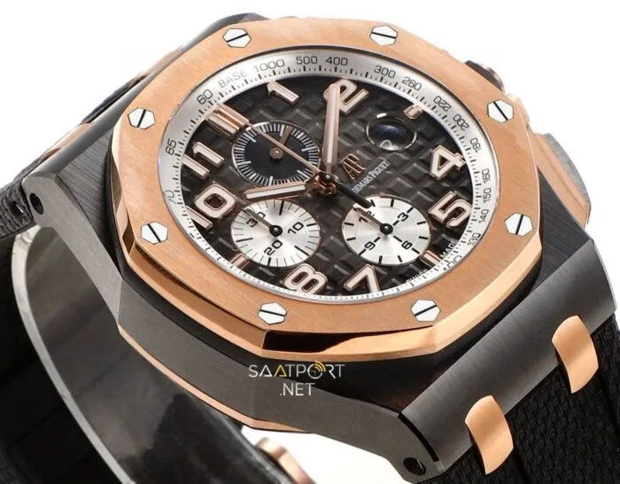 Audemars Piguet Royal Oak Offshore Kronograf Siyah Seramik Super Clone Eta