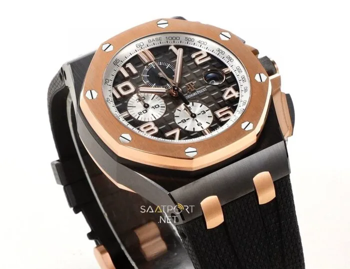 Audemars Piguet Royal Oak Offshore Kronograf Siyah Seramik Super Clone Eta