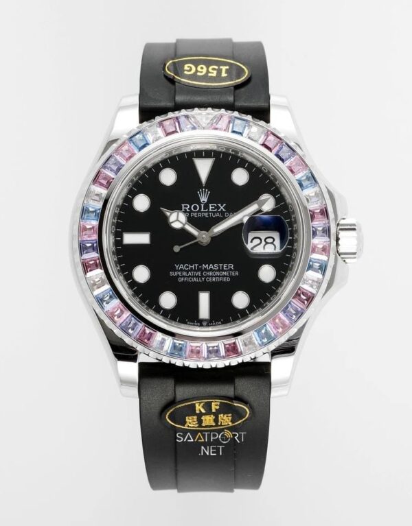 Rolex Yacht-Master 42mm Silikon Kordon Super Clone Eta 226668TBR
