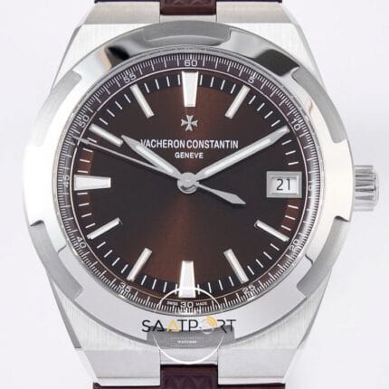 Vacheron Constantin Overseas Dual Time Kahverengi Silikon Kordon Super Clone Eta (2)