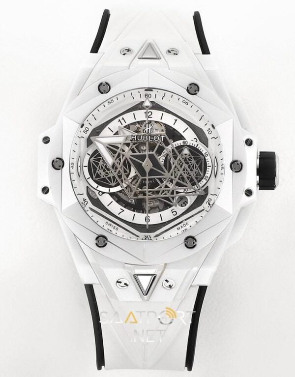 Hublot Big Bang Sang White II HUB1240 İskelet Kadran Super Clone ETA