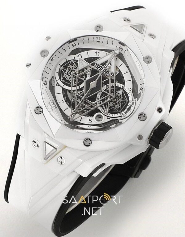 Hublot Big Bang Sang White II HUB1240 İskelet Kadran Super Clone ETA