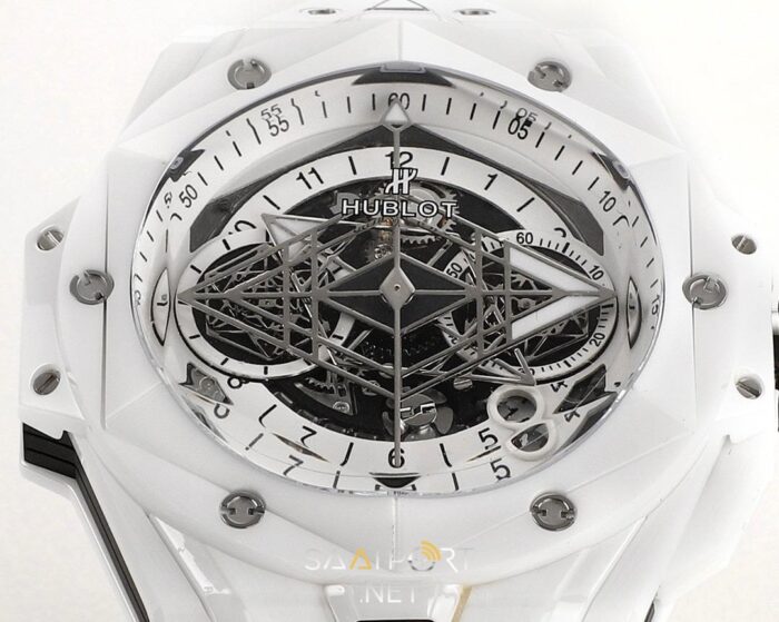 Hublot Big Bang Sang White II HUB1240 İskelet Kadran Super Clone ETA