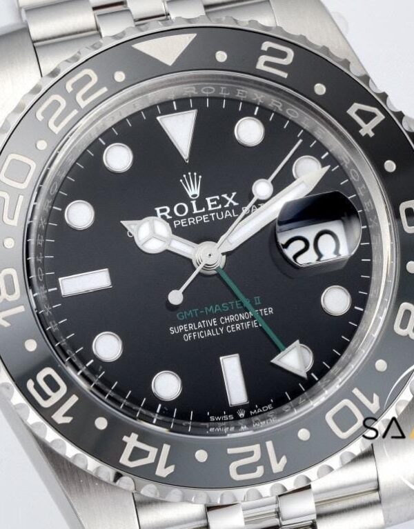 Rolex GMT Master II Bruce Wayne Jübilee 126710GRNR Clean 3285 Super Clone ETA