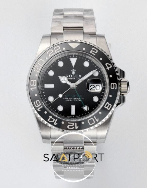 Rolex GMT Master II Bruce Wayne Oyster 126710GRNR Clean 3285 Super Clone ETA