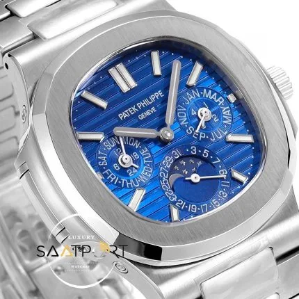 Patek Philippe Nautilus 57401G Blue Dial Perpetual Calendar Super Clone ETA