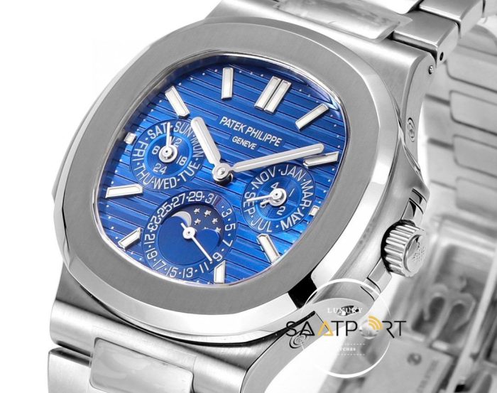 Patek Philippe Nautilus 57401G Blue Dial Perpetual Calendar Super Clone ETA