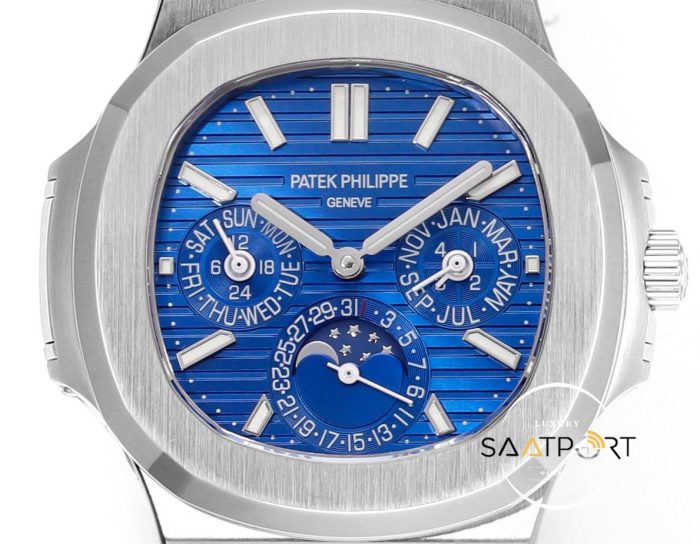 Patek Philippe Nautilus 57401G Blue Dial Perpetual Calendar Super Clone ETA