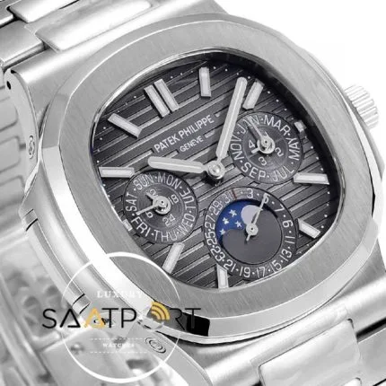 Patek Philippe Nautilus 57401G Gray Dial Perpetual Calendar Super Clone ETA