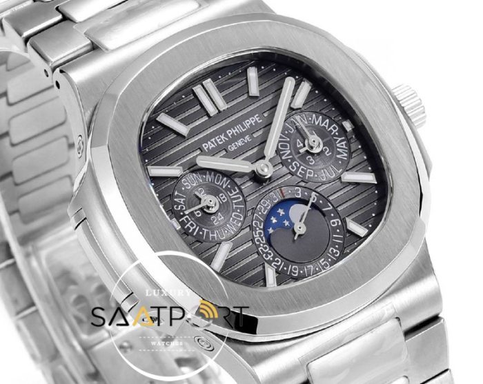 Patek Philippe Nautilus 57401G Gray Dial Perpetual Calendar Super Clone ETA