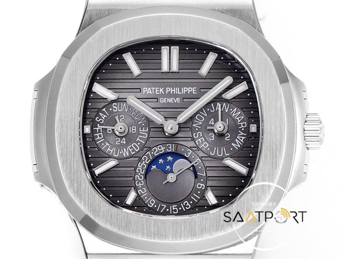 Patek Philippe Nautilus 57401G Gray Dial Perpetual Calendar Super Clone ETA