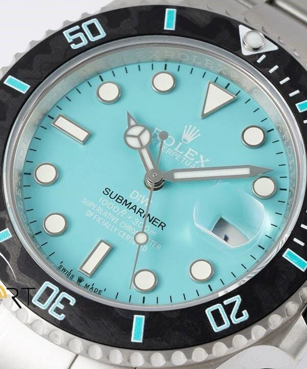 Rolex DiW Submariner Tiffany Blue 116610 Aquamarine 40mm 3235 Super Clone ETA