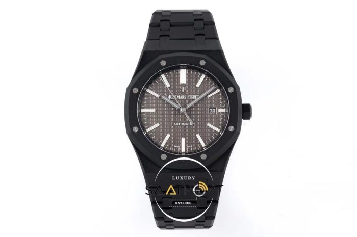 Audemars Piguet 41mm Royal Oak 15400ST Gray Dial in DLC ETA