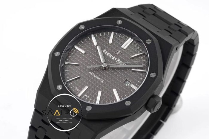 Audemars Piguet 41mm Royal Oak 15400ST Gray Dial in DLC ETA