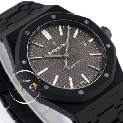 Audemars Piguet 41mm Royal Oak 15400ST Gray Dial in DLC ETA