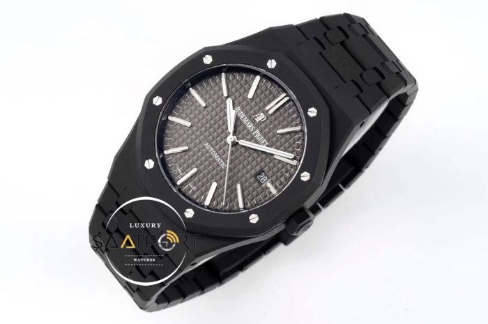 Audemars Piguet 41mm Royal Oak 15400ST Gray Dial in DLC ETA