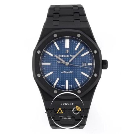 Audemars Piguet Royal Oak 15400ST Blue Dial in DLC ETA